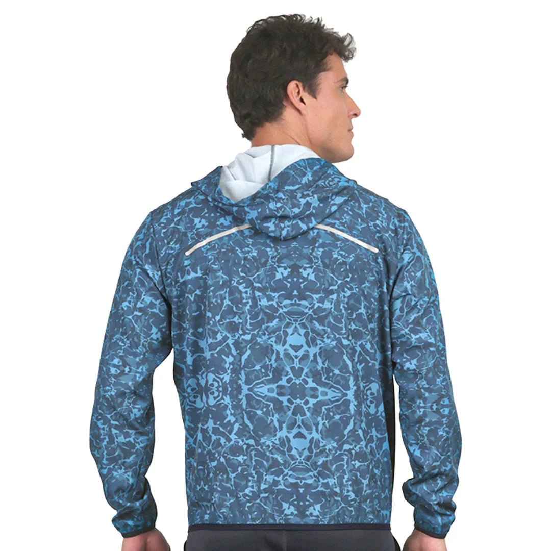Chamarra caballero azul estampada Neutral Ground High Impact