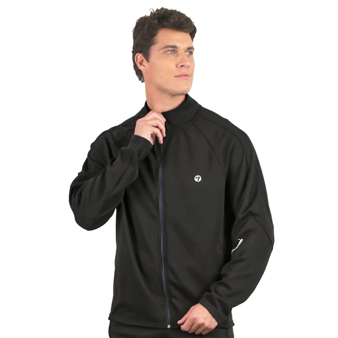 Chamarra caballero negra con flechas en la espalda Neutral Ground High Impact