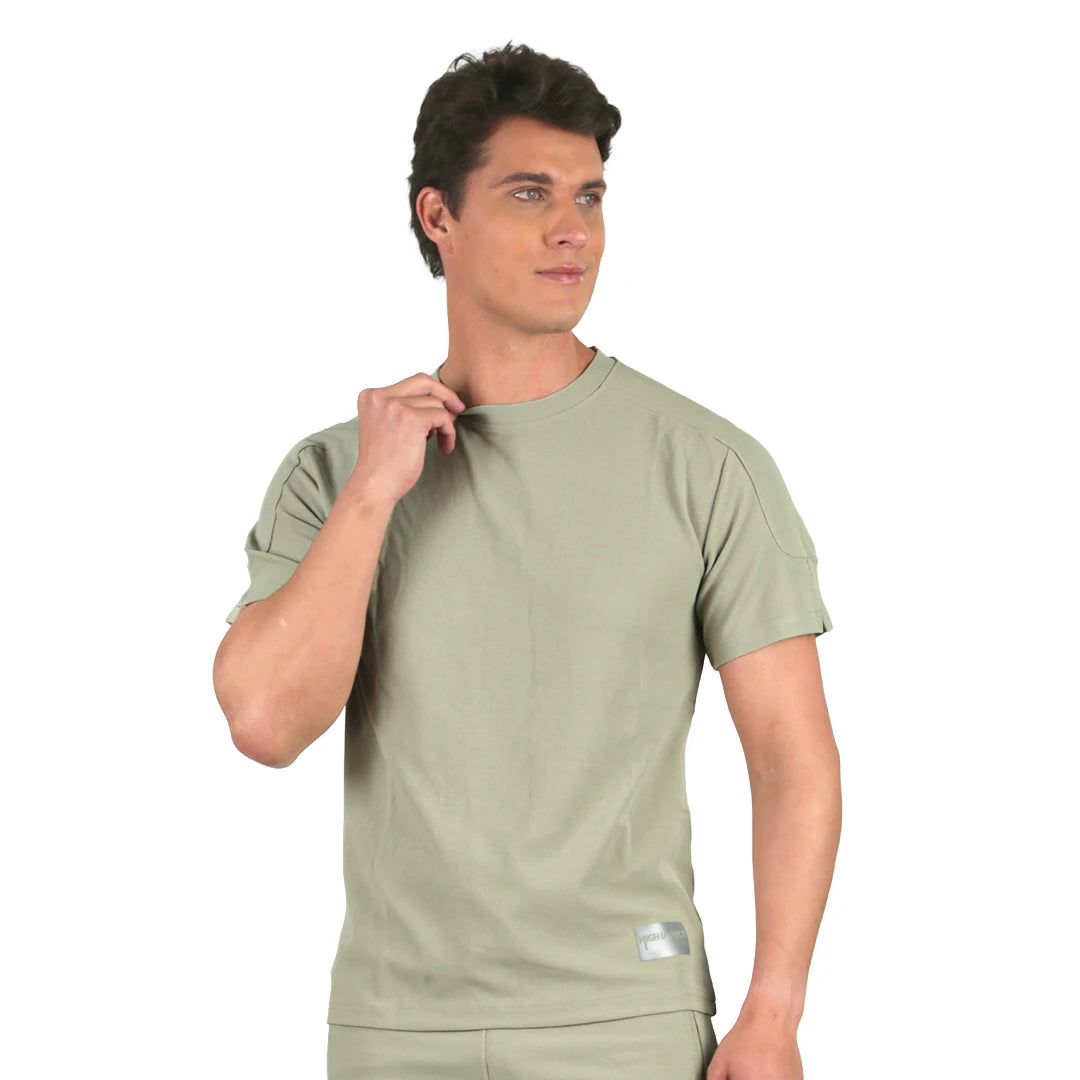 Set bermuda y camiseta neutral ground OLIVO