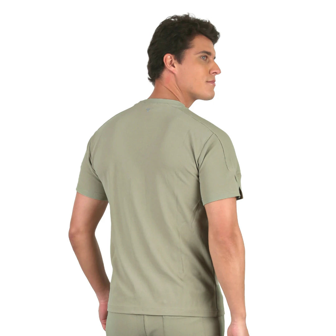 Set bermuda y camiseta neutral ground OLIVO
