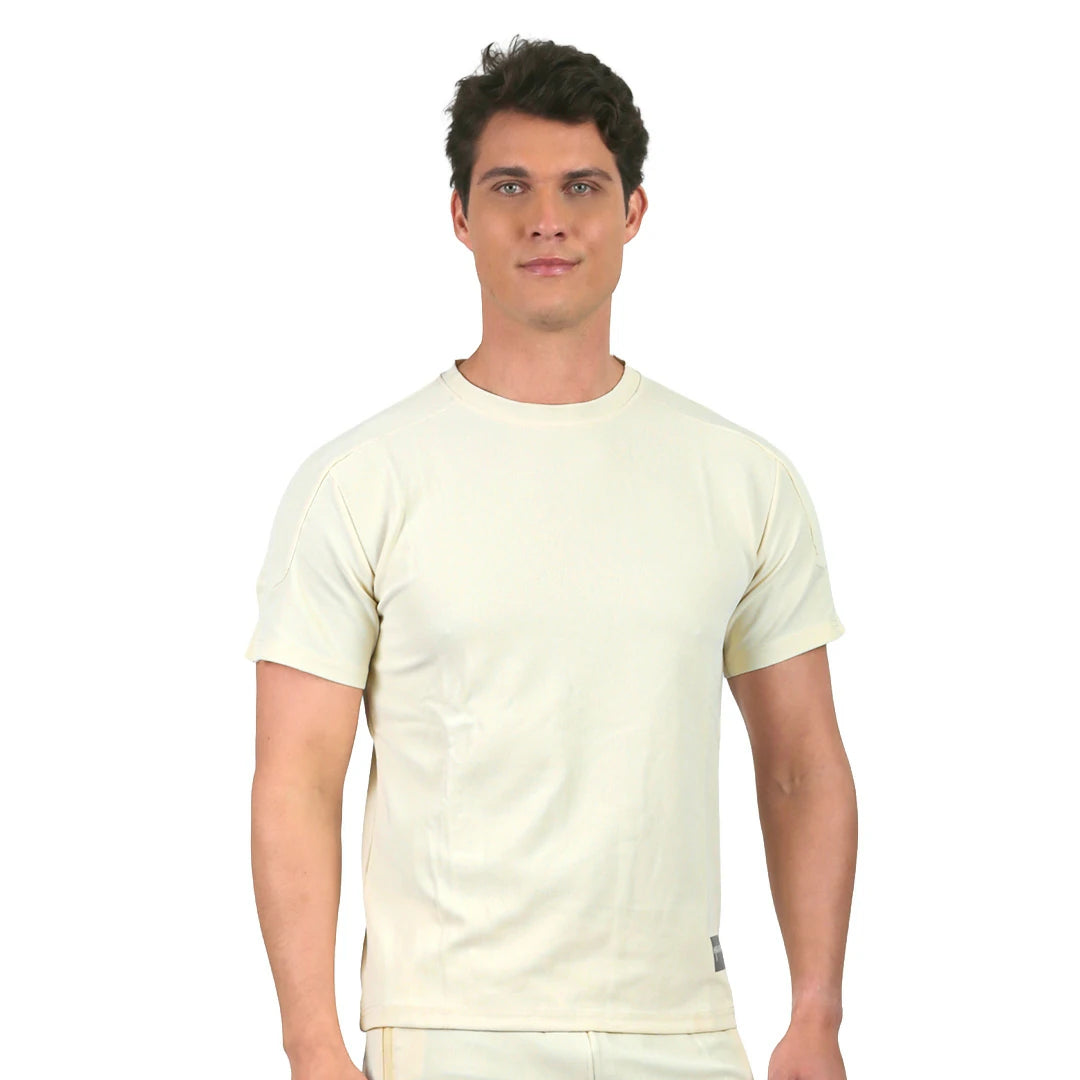 Set bermuda y camiseta neutral ground CREMA
