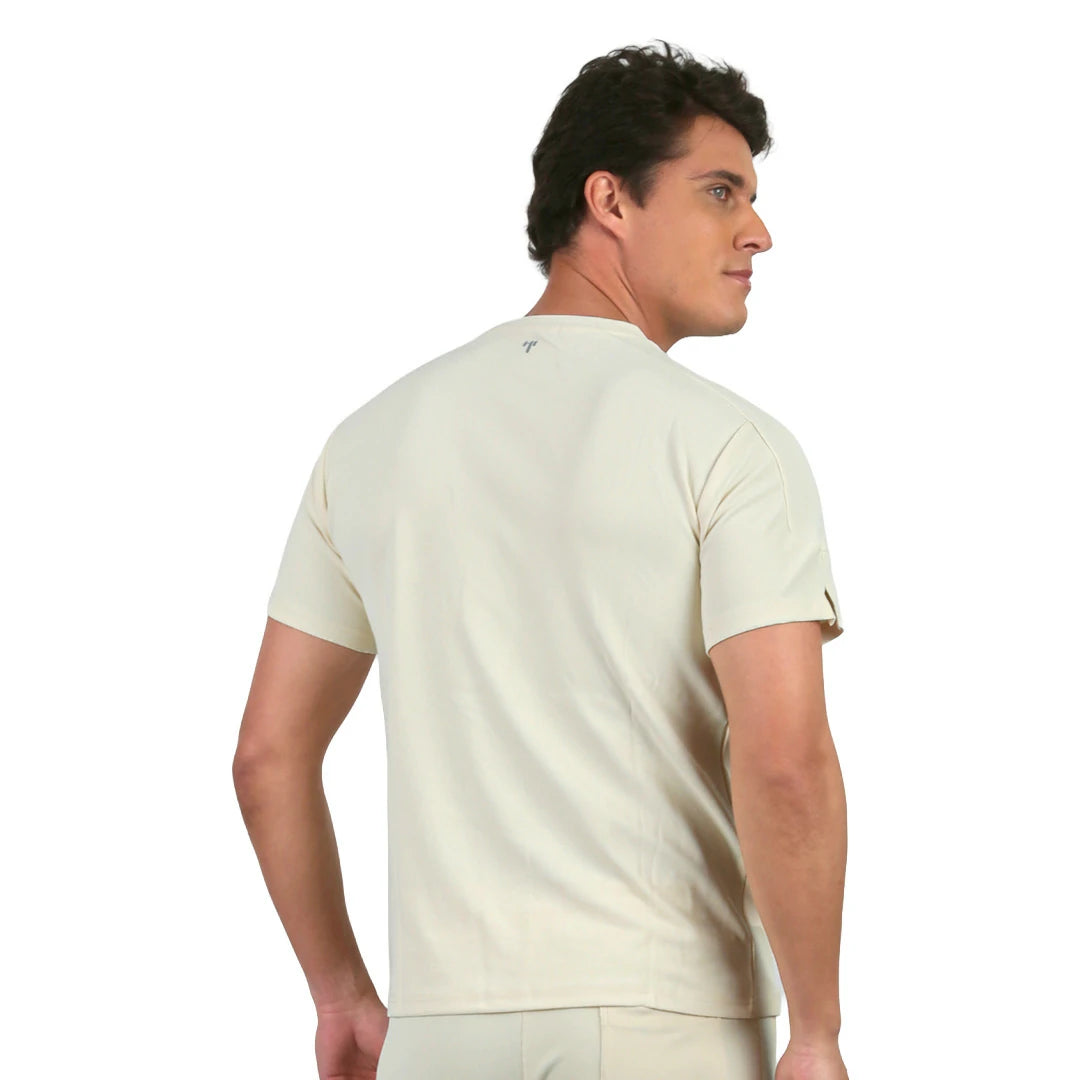 Set bermuda y camiseta neutral ground CREMA