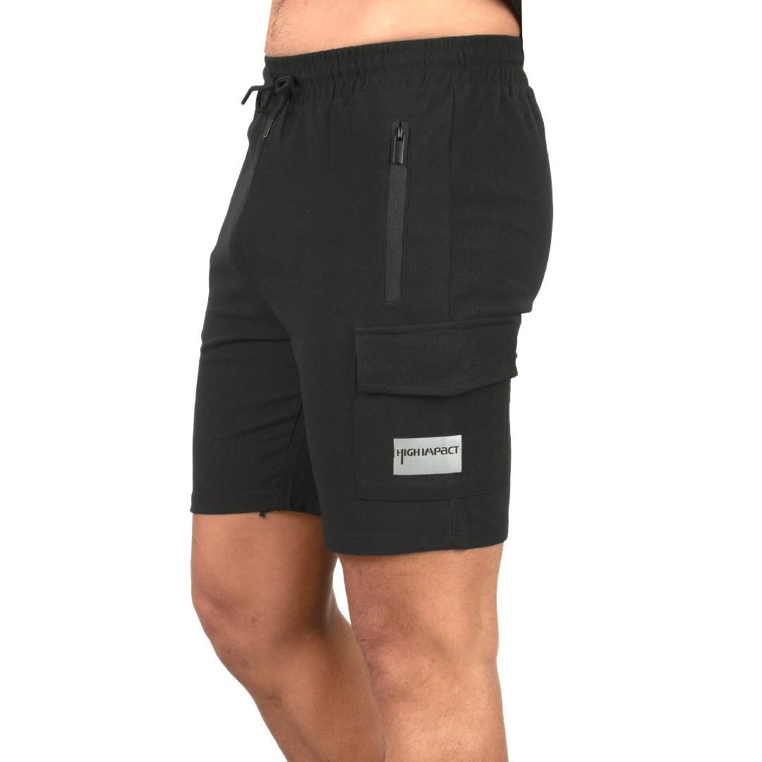 Set bermuda y camiseta neutral ground NEGRO