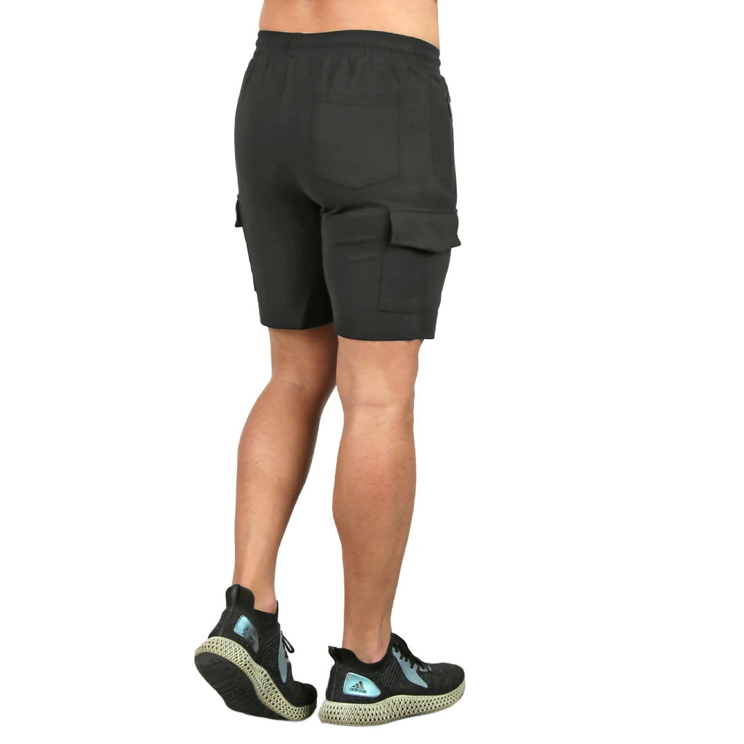 Set bermuda y camiseta neutral ground NEGRO