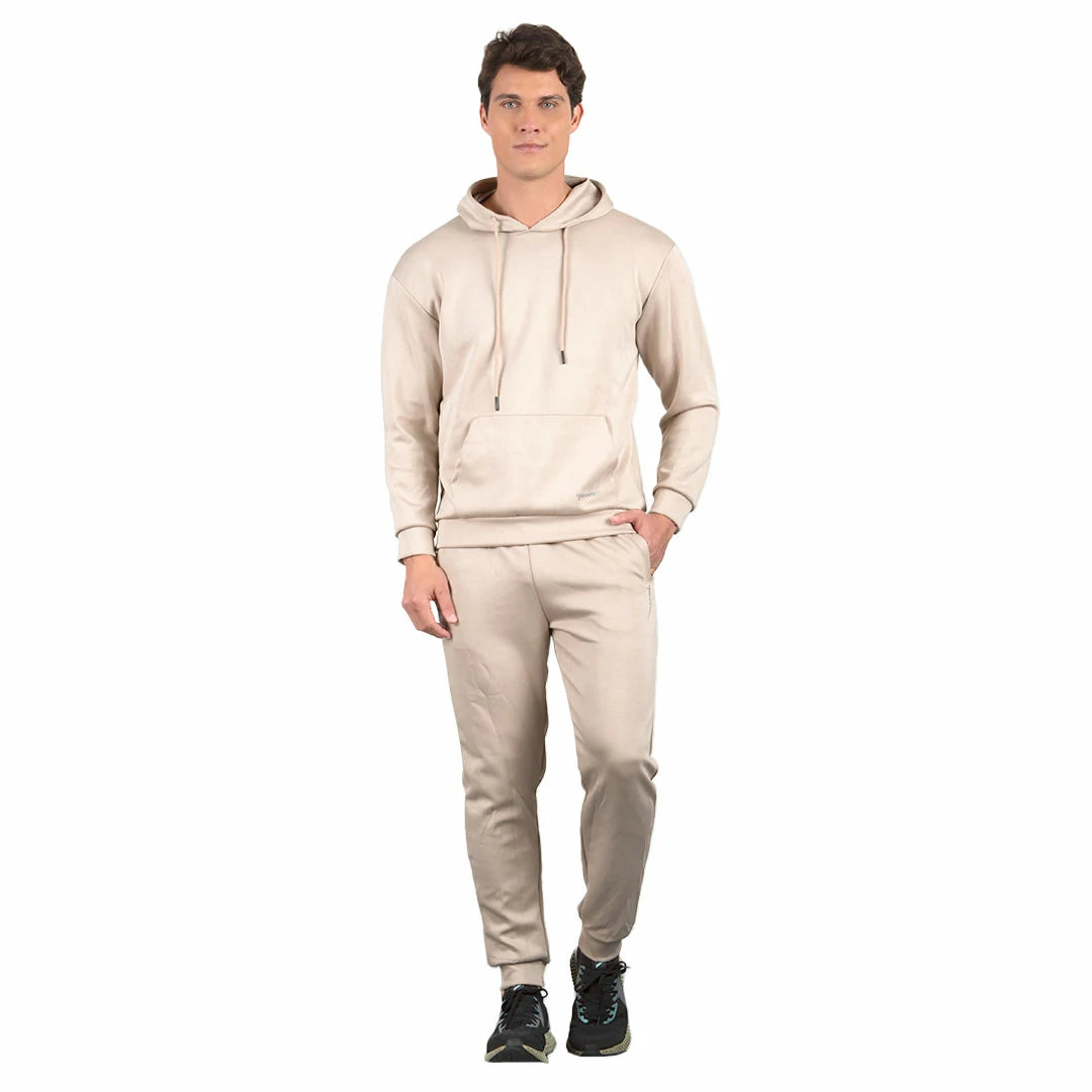 Set sudadera con pants neutral ground BEIGE