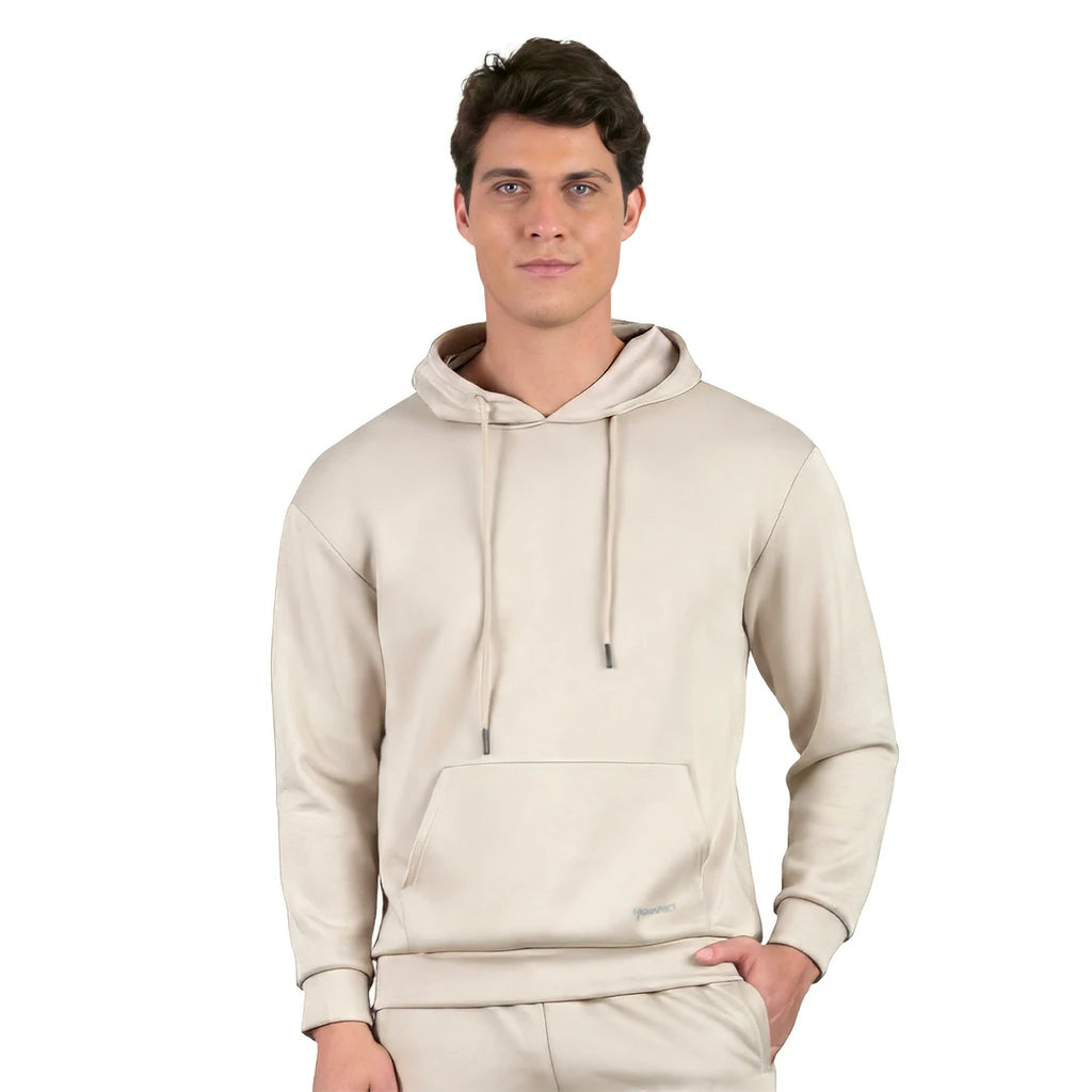 Set sudadera con pants neutral ground BEIGE