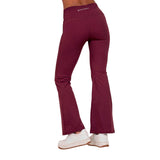Pantalón mallón Boa vino acampanado