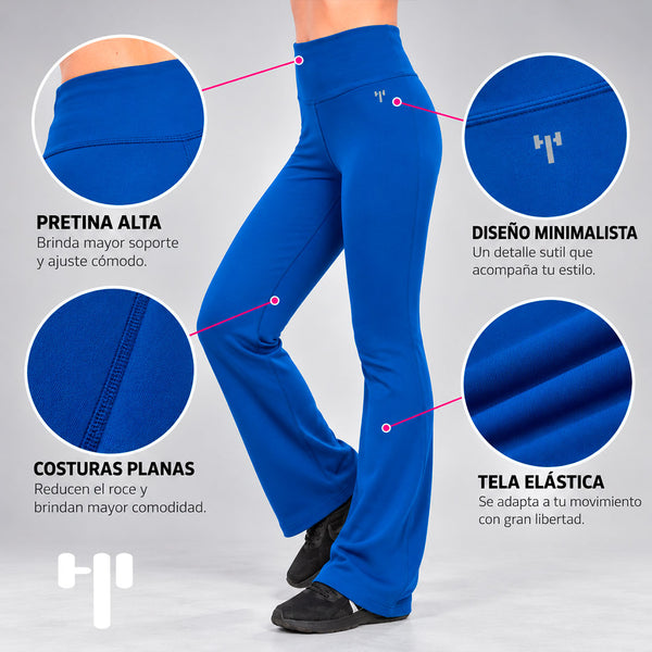 Mallón básico Slim Fit azul acampanado - foto 1