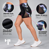 Mini short Lucid negro con estampado Lucid - foto 1