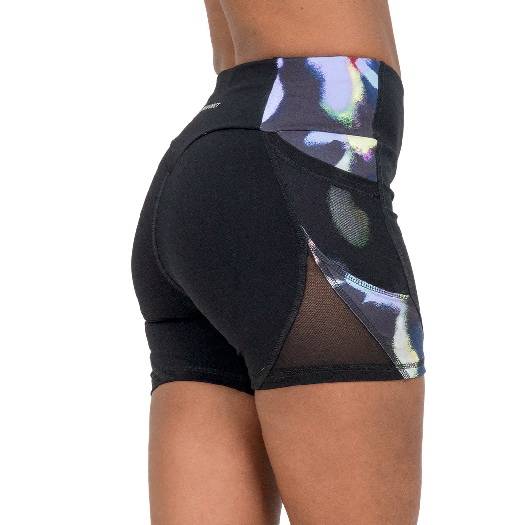 Mini short Lucid negro con estampado Lucid - foto 5