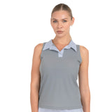Camiseta Raquet gris sin mangas con cuello - foto 1