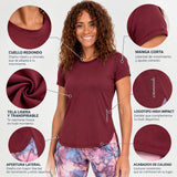 Camiseta BOA color vino