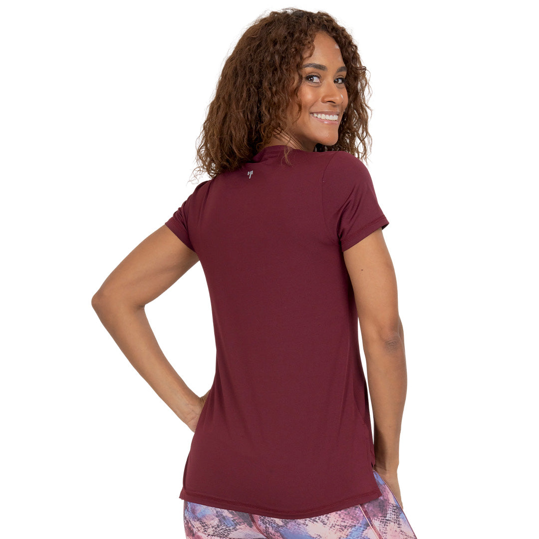 Camiseta BOA color vino