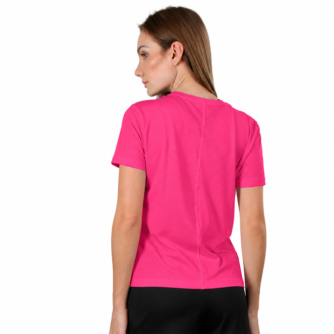 Camiseta básica rosa de manga corta - foto 3