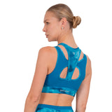 Top corto Storm azul y tirantes con estampado Storm - foto 2